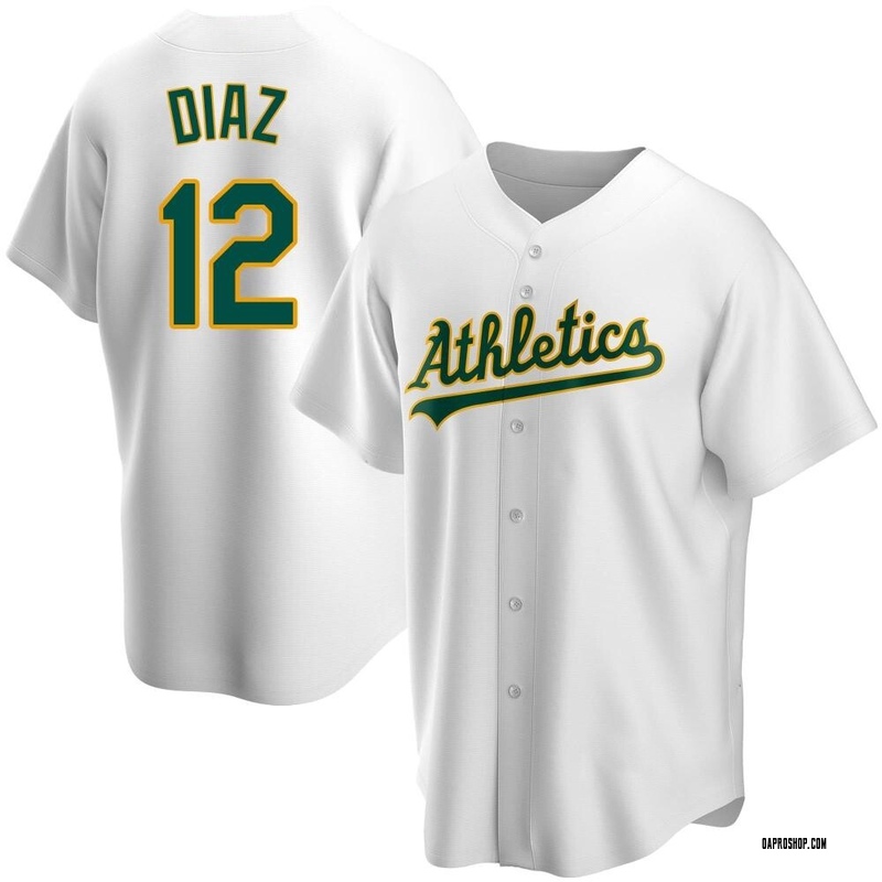 Aledmys Diaz Men's Oakland Athletics Home Jersey - White Replica