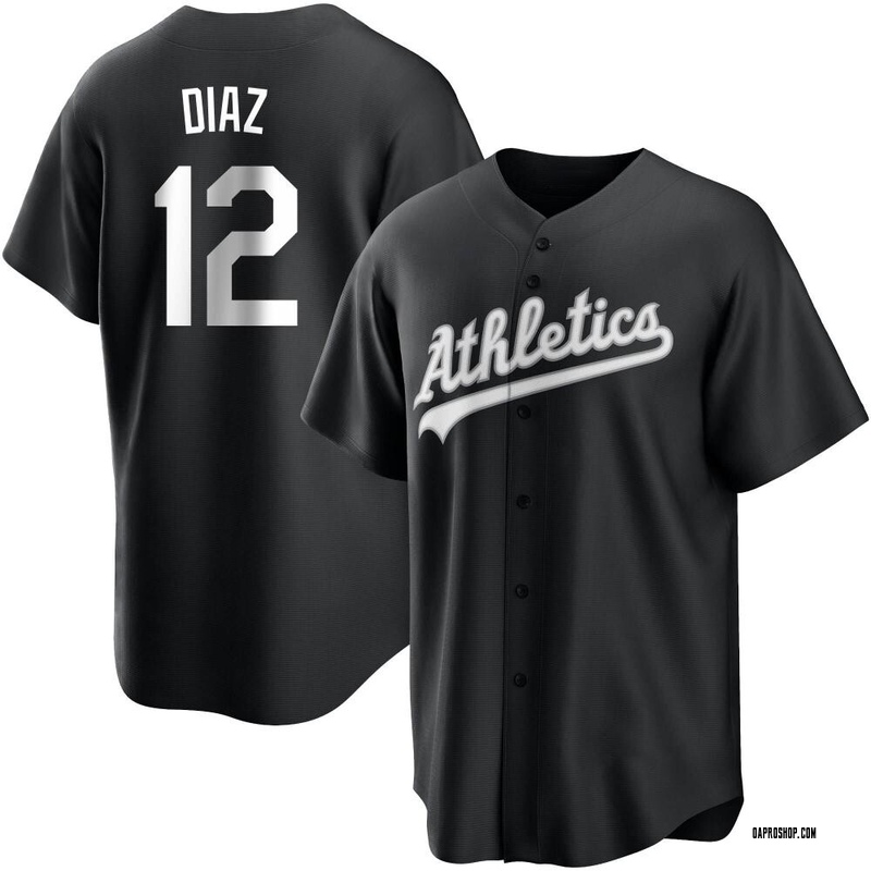 Youth Oakland Athletics Aledmys Diaz Black Pitch Fashion Jersey - Replica