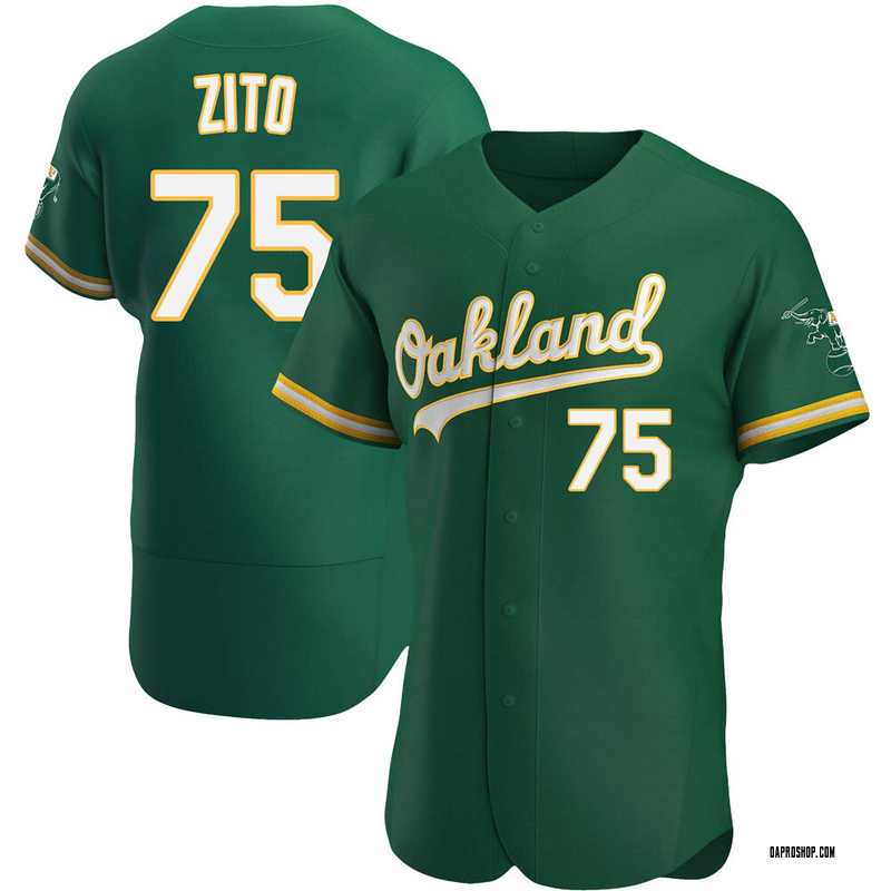 Men's Oakland Athletics Barry Zito Green Kelly Alternate Jersey