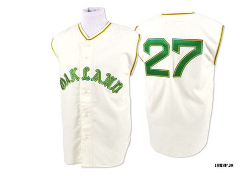 Men's Oakland Athletics Rollie Fingers Gold Throwback Jersey - Replica