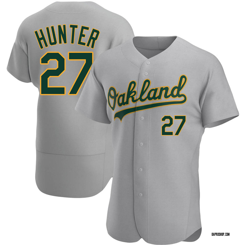 Oakland Athletics Men's 500 Level Catfish Hunter Oakland Gray Shirt