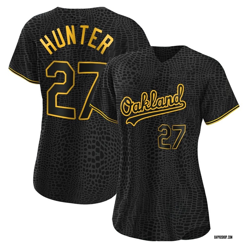 Men's Oakland Athletics Catfish Hunter Cream 1968 Throwback Jersey - Replica