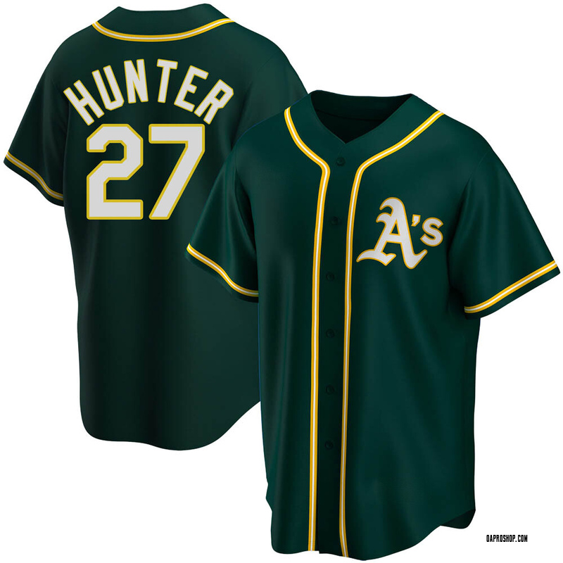 Catfish Hunter Men's Oakland Athletics Throwback Jersey - Gold