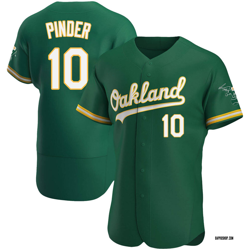 Chad Pinder Men's Oakland Athletics Alternate Jersey - Kelly Green Authentic
