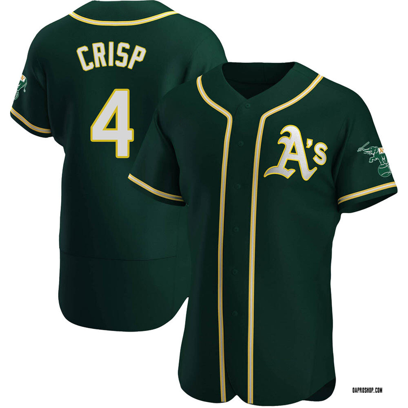 Coco Crisp Men's Oakland Athletics Alternate Jersey - Green Authentic