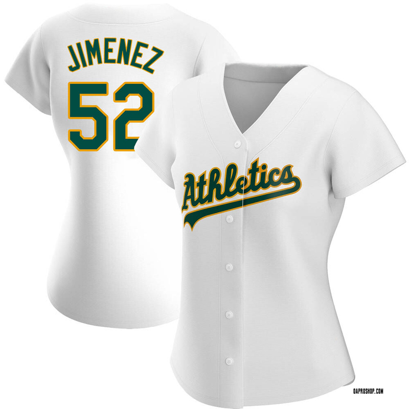 Men's Oakland Athletics Dany Jimenez White Home Jersey - Replica