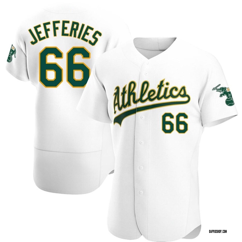 2022 Oakland Athletics Daulton Jefferies #66 Game Issued Kelly Green Jersey  44 0
