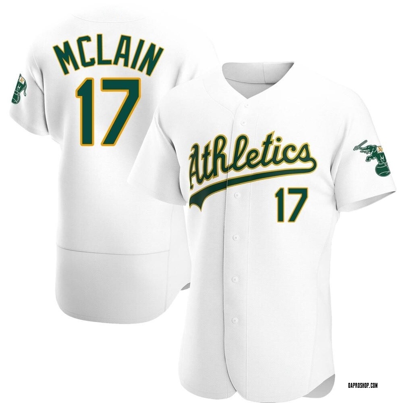 Men's Oakland Athletics Denny Mclain Gray Road Jersey - Replica