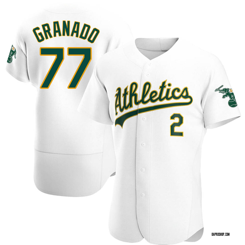 Diego Granado Men's Oakland Athletics Home Jersey - White Replica