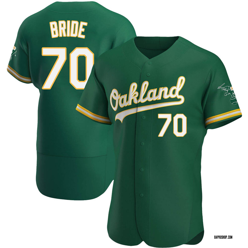 Jonah Bride Men's Nike Kelly Green Oakland Athletics Alternate Authentic Custom Jersey