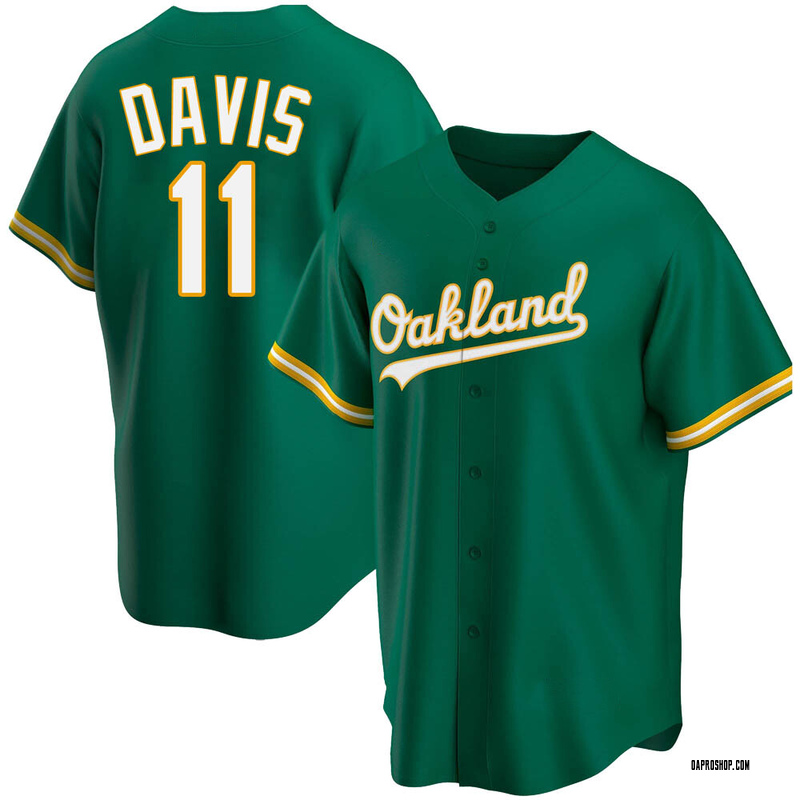 Khris Davis Men's Oakland Athletics Alternate Jersey - Kelly Green Replica