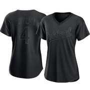 Lawrence Butler Women's Oakland Athletics Pitch Fashion Jersey - Black Authentic