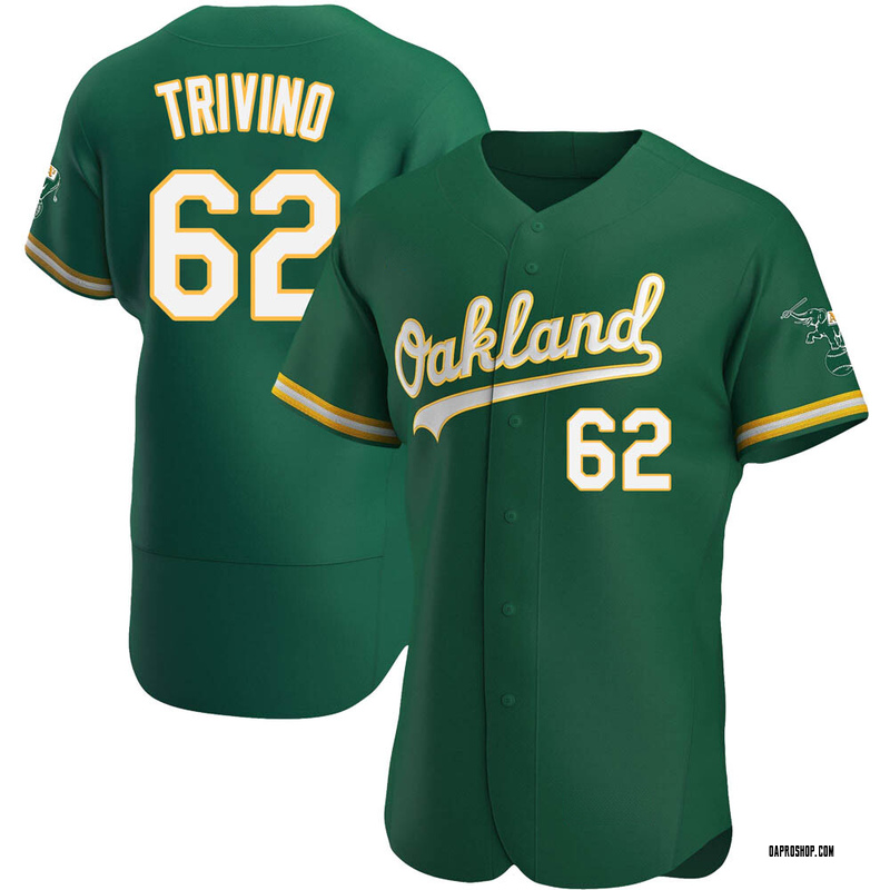 Lou Trivino Men's Oakland Athletics Alternate Jersey - Gold Authentic