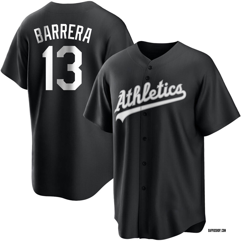 Luis Barrera Men's Oakland Athletics Home Jersey - White Replica