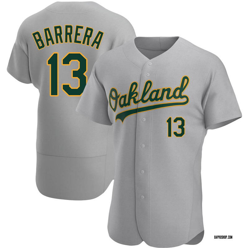 2022 Oakland A's Athletics Luis Barrera #13 Game Issued Grey