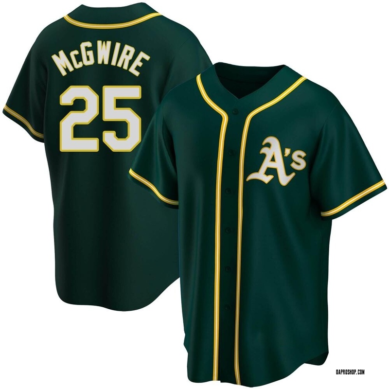 Mark McGwire Oakland Athletics Men's Green Roster Name & Number T-Shirt 