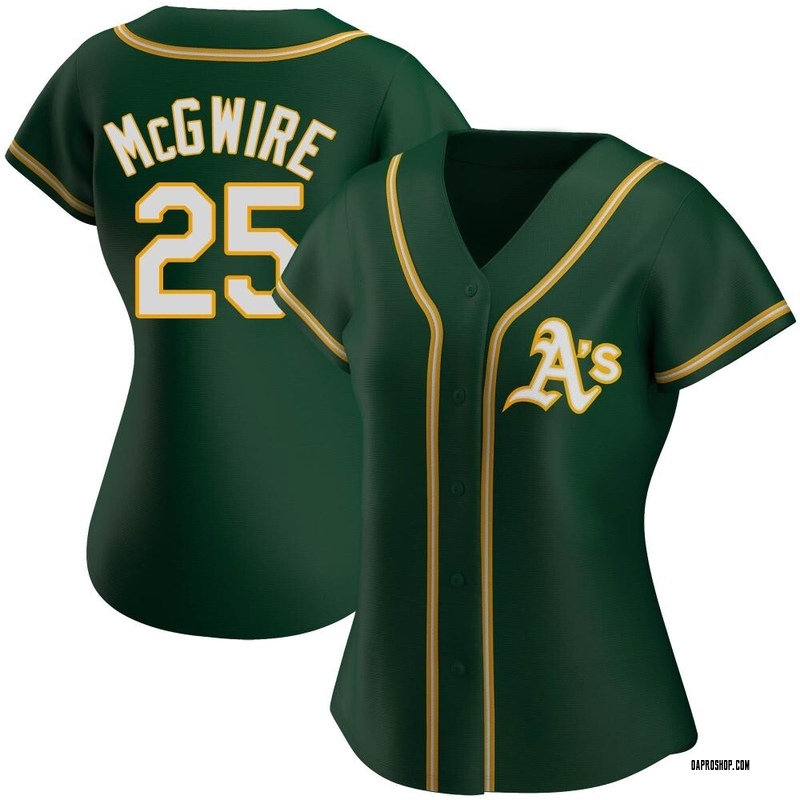 Authentic Mark McGwire Women's Oakland Athletics White Home Jersey