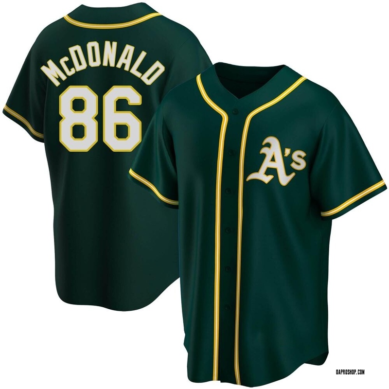 Men's Oakland Athletics Majestic Gold Official Cool Base Team Jersey