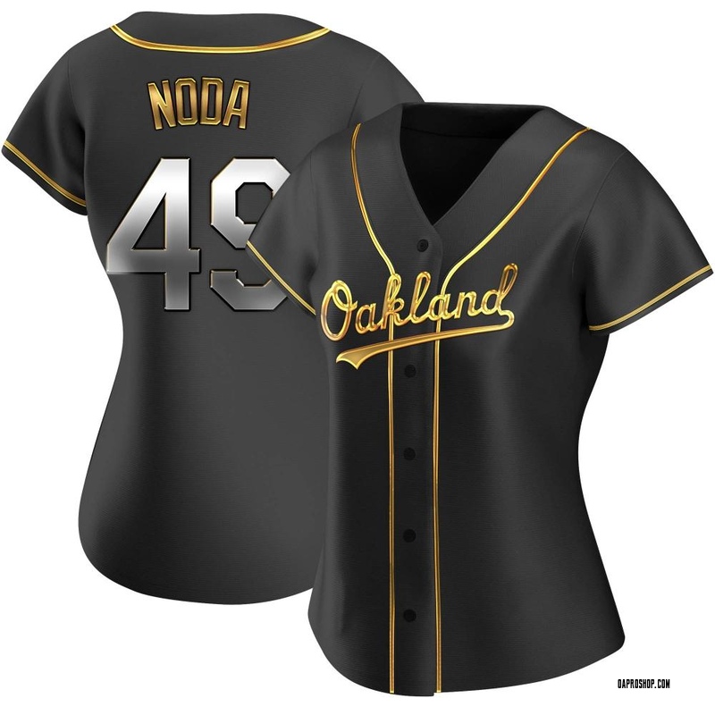 Ryan Noda Oakland Athletics Women's Black Roster Name & Number T-Shirt 