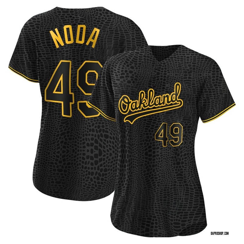 Ryan Noda Oakland Athletics Women's Black Roster Name & Number T