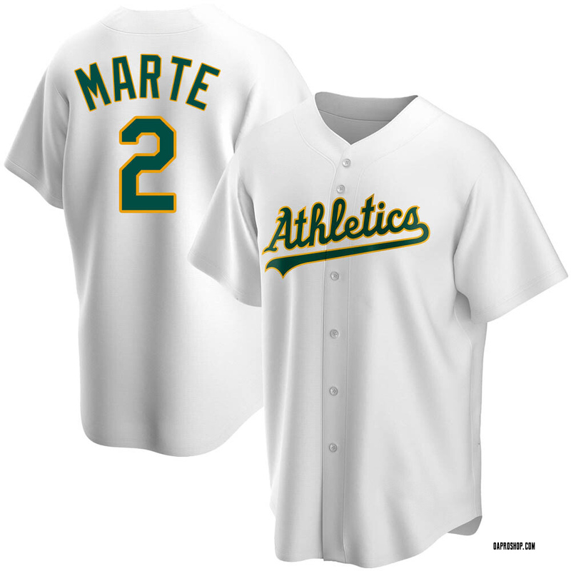 Starling Marte Youth Oakland Athletics Home Jersey - White Replica