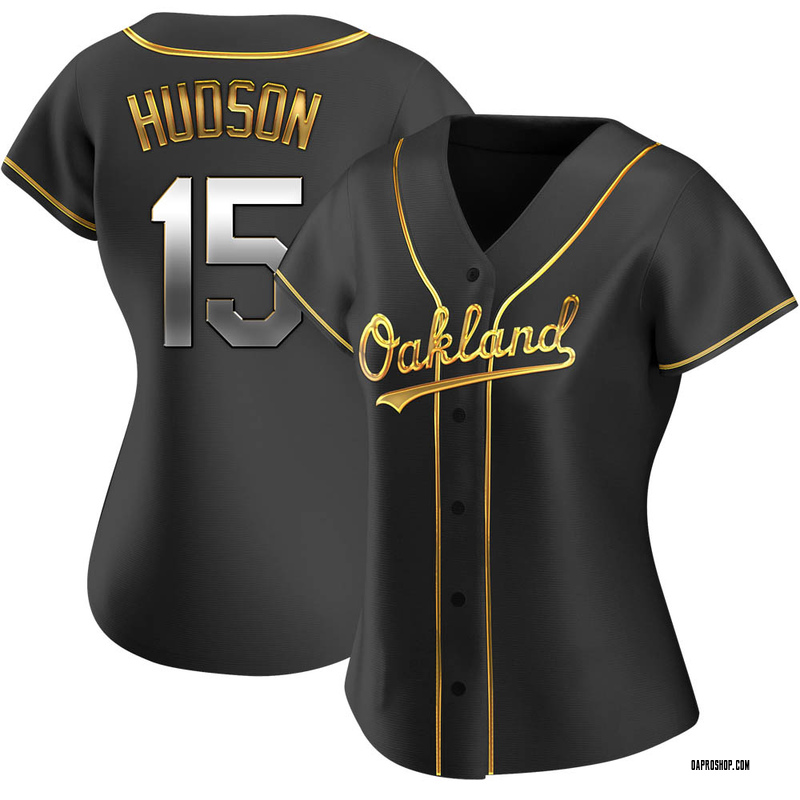 Youth Oakland Athletics Tim Hudson Black Golden Alternate Jersey