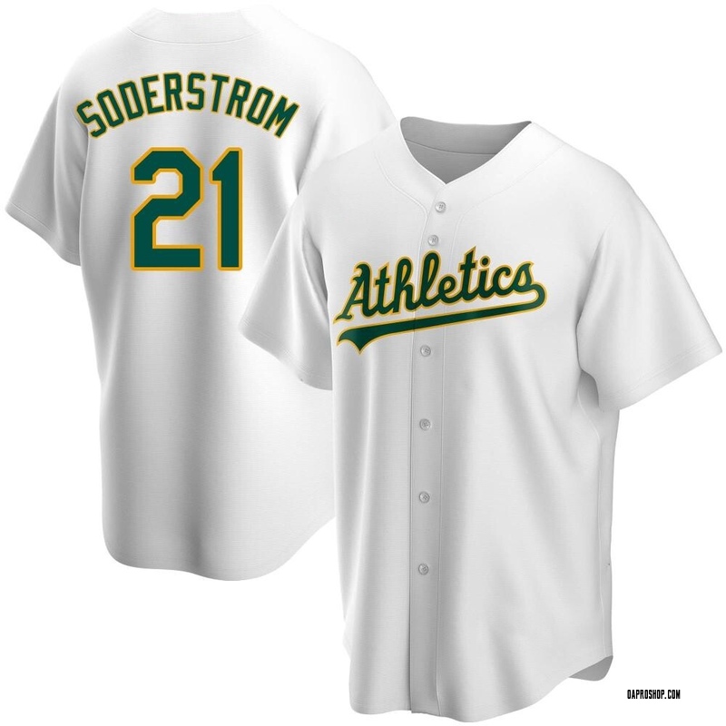 Tyler Soderstrom Youth Oakland Athletics Home Jersey - White Replica