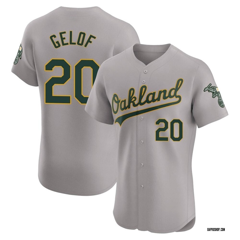 Zack Gelof Men's Oakland Athletics Road Jersey - Gray Elite